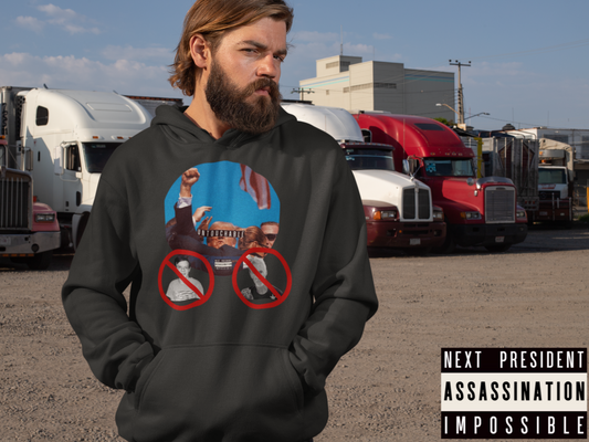 Untouchable Trump - "Next President-Assassination-Impossible" with both Attempters - Hoodie