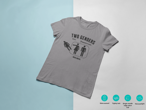 TWO GENDERS est. Perpetual - Men's Heavyweight T-Shirt