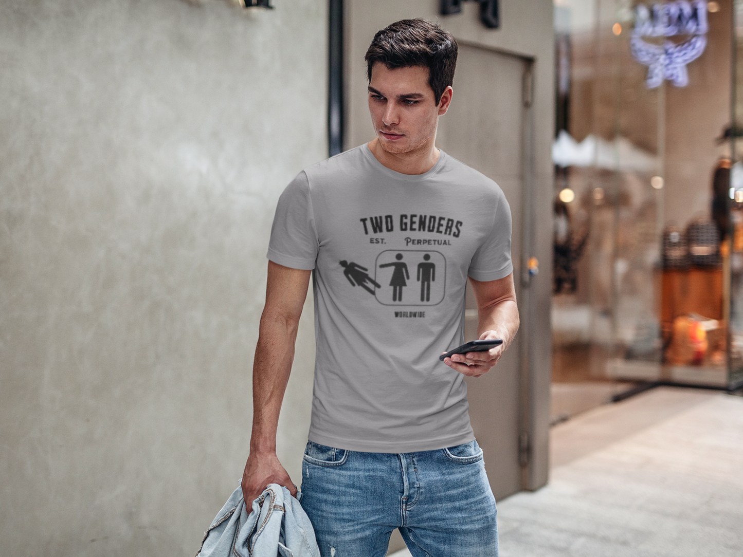 TWO GENDERS est. Perpetual - Men's Heavyweight T-Shirt