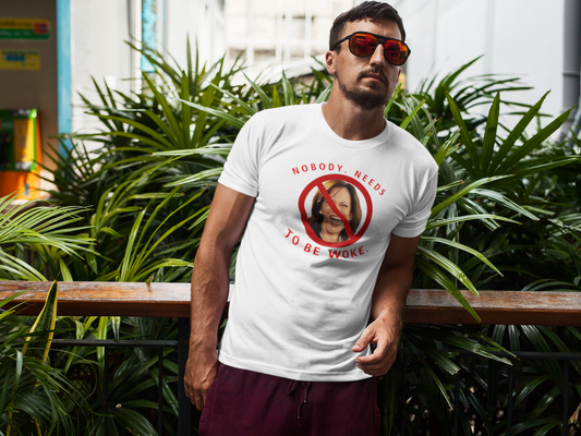 Dangerous Kamala - NOBODY NEEDS TO BE WOKE - Men's Heavyweight T-Shirt